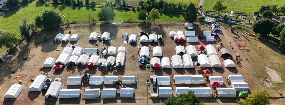 Das Zeltlager in March 2025 