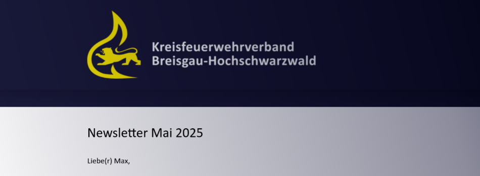 Newsletter Mai 2025